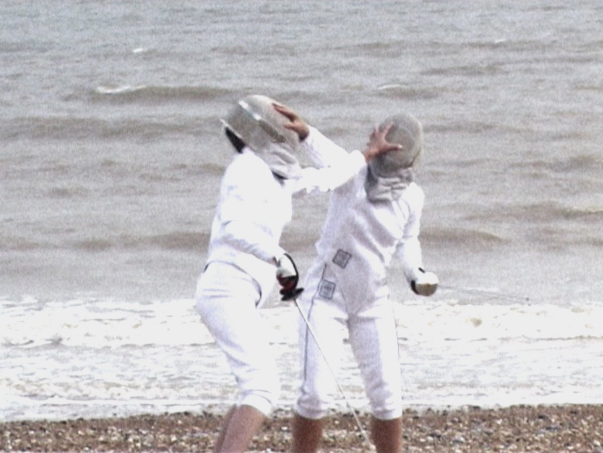 Fencing on the beach