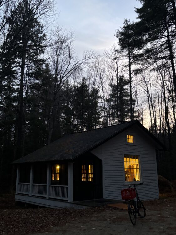 Time writing in the woods on MacDowell Fall Fellowship