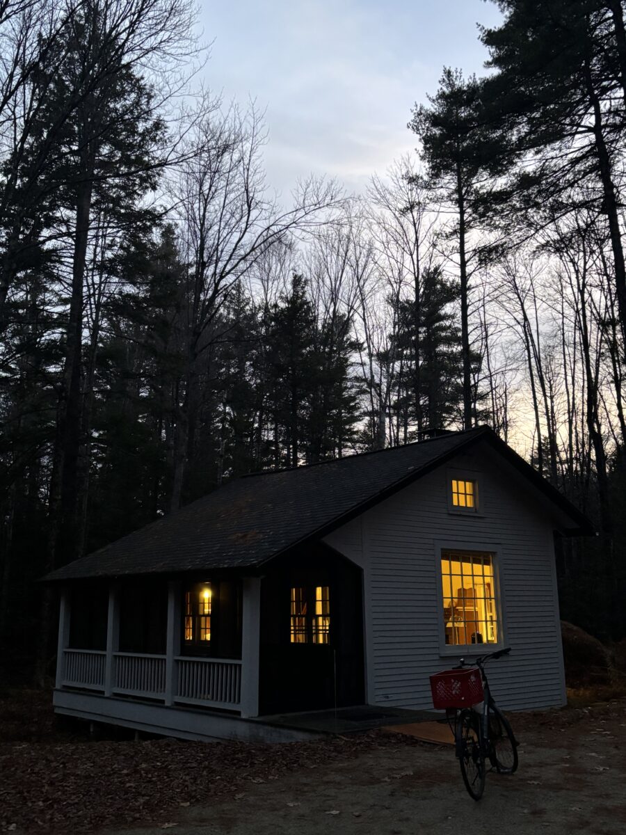 Time writing in the woods on MacDowell Fall Fellowship